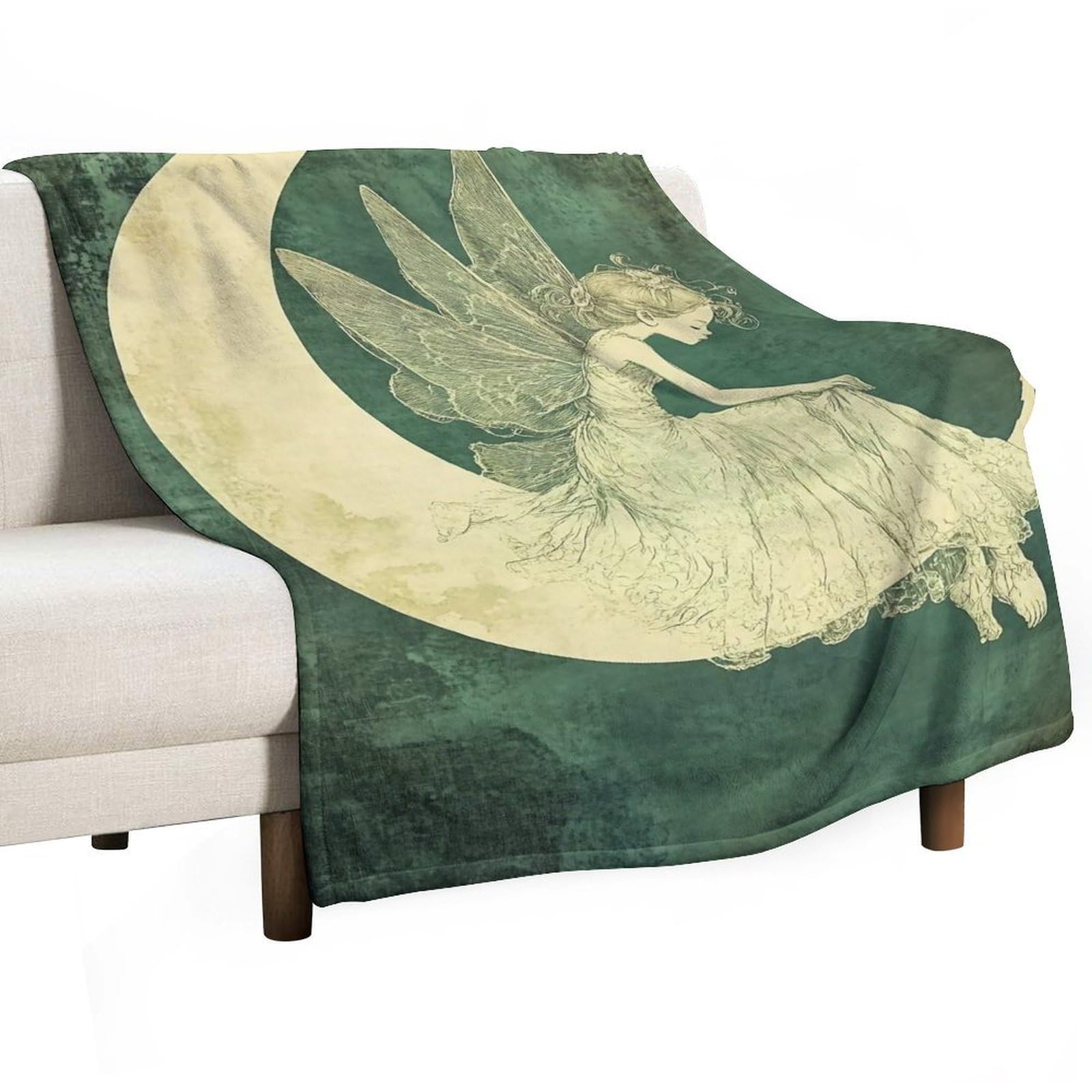 YHGSREUOH Fairy Slumber Silence (2) Flannel Blankets Fleece Soft Throw Lightweight Plush Gifts for Couch, Bed, Cozy Sofa Plush, Chair, Lovers 100x130cm(40x50in)