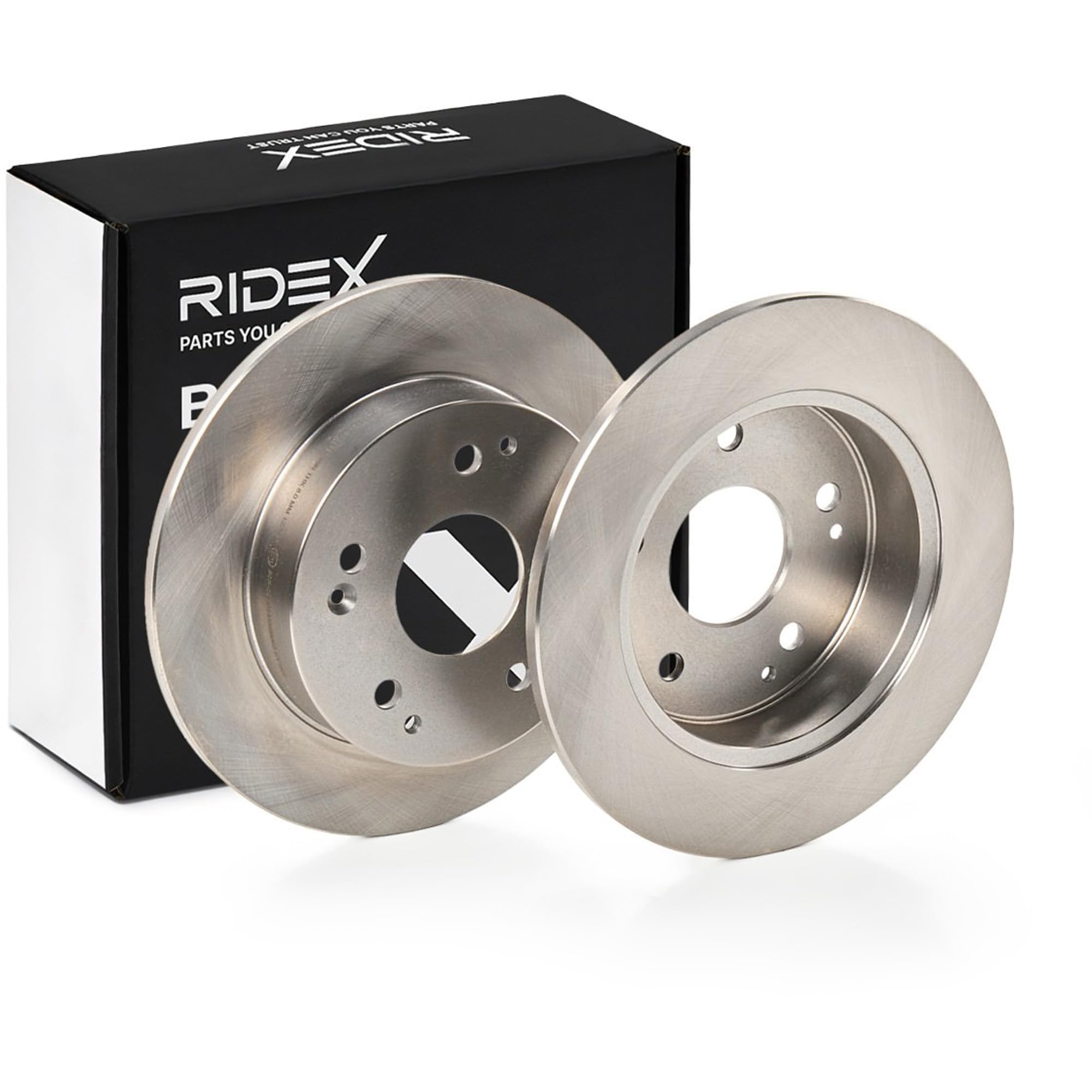 RIDEX 82B0473 2x Disco freno Posteriore senza viti/bulloni Compatibilità con HONDA CIVIC VII Hatchback EU, EP, EV