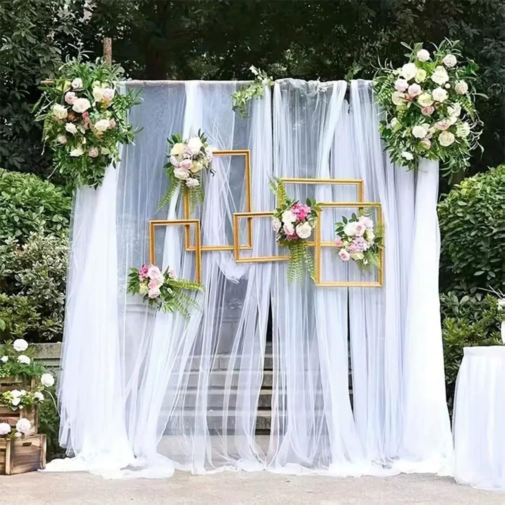 Tüllstoff 30m x 160cm Tüll Stoffe zum Nähen Organza Stoff Tüll Meterware Dekostoff Drapierstoff Netzstoff Deko Stoffe für Hochzeitsbogen Freihanddeko Tischläufer Kleid Schleier Weiß
