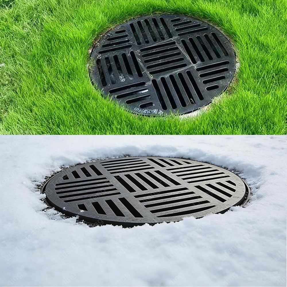 30,5 cm 35,5 cm 40,6 cm 50,8 cm kratka odpływowa ogrodowa okrągła zamienna żeliwna kratka odpływowa na zewnątrz wykop (35 cm)