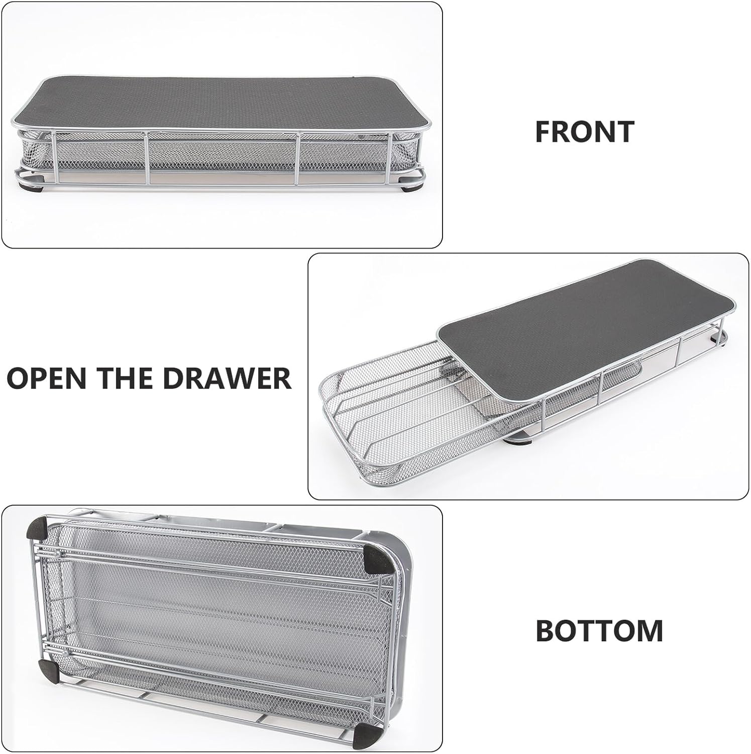 BESPORTBLE Coffee Capsule Storage Drawer Rack Silver 40-capsule Coffee Pod Holder Organizer for Kitchen Drawer