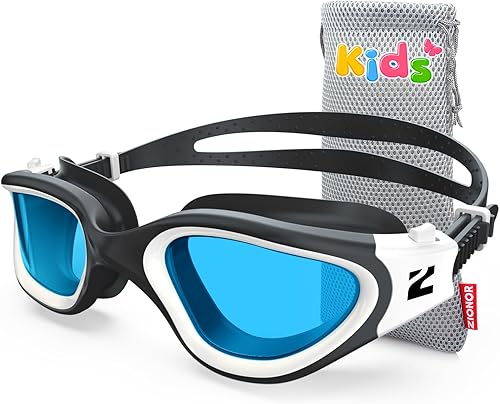 Vista 9 de ZIONOR Gafas de Natación para Niños, G1MINI SE Gafas de Natación Antivaho para Niño Niña 6-14 B7 (lente roja - rosa),A