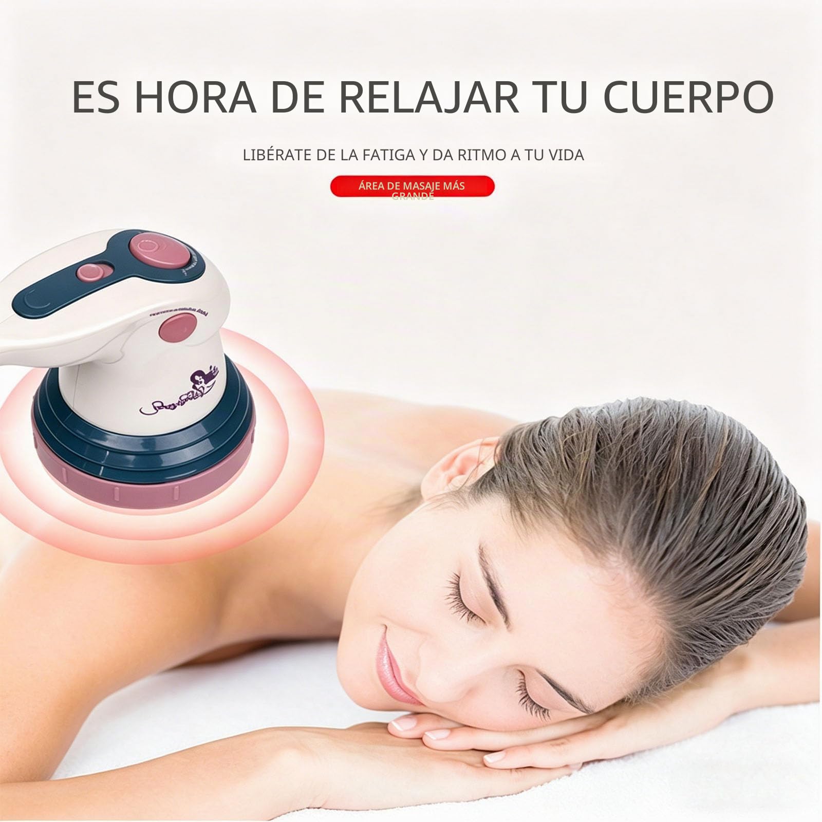 Masajeador eléctrico anticelulítico, 4 en 1,con masaje infrarrojo, Triple acción circular, Reafirmante, Anticelulitis, para cintura, Abdomen, Piernas, Nalgas