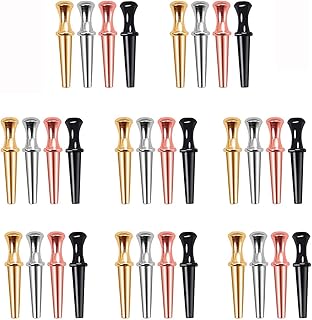 Hilypink 32 Pieces Metal Cribbage Board Pegs Fit 1/8 Holes Cribbage Pegs with a Tapered Design for Cribbage Traditional Board Game (Style A 32 Pack)