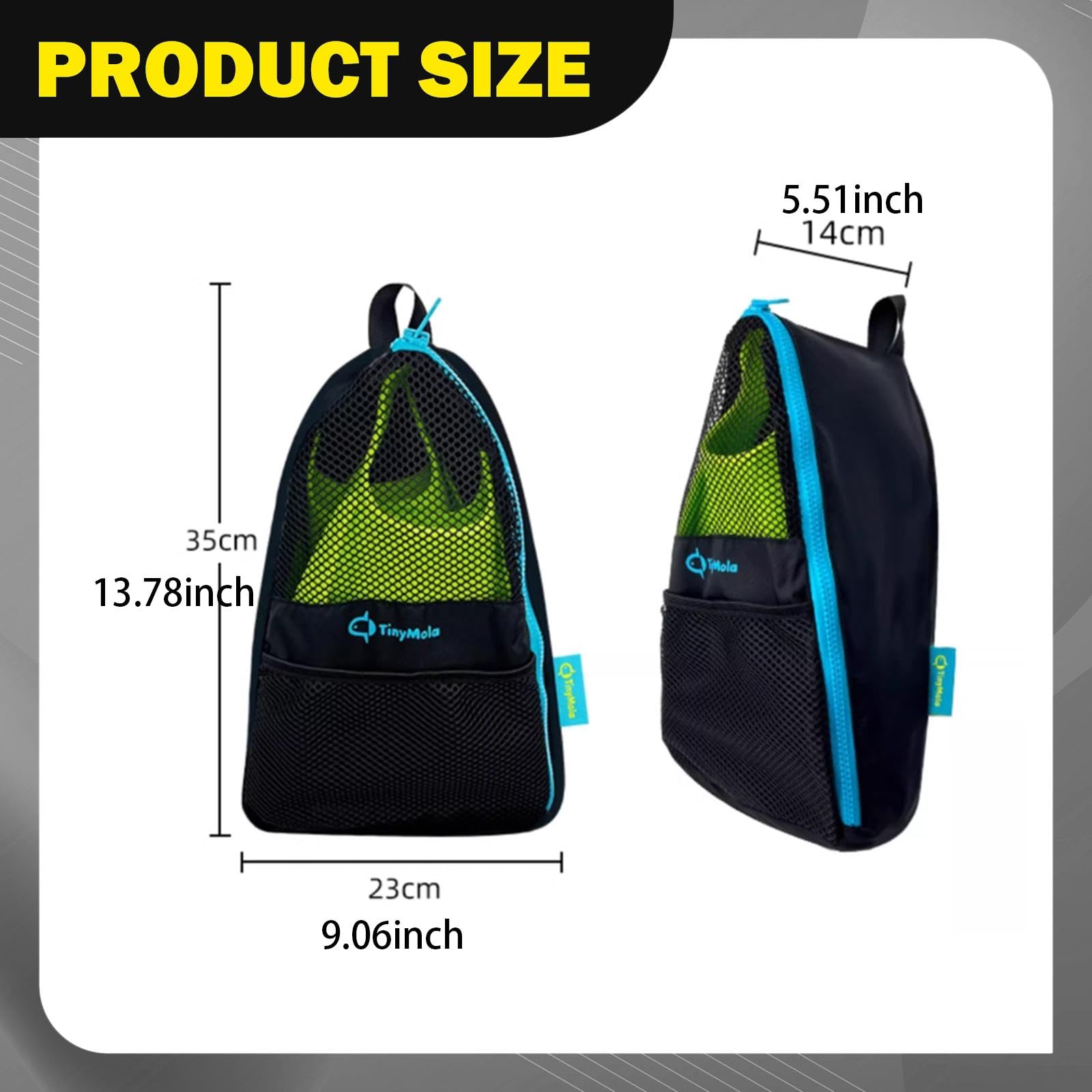 Borsa Porta Sacchetto Trasporto Attrezzatura Nuoto con Tessuto Oxford Impermeabile Struttura 3D Adatta per Allenamento Piscina Spiaggia
