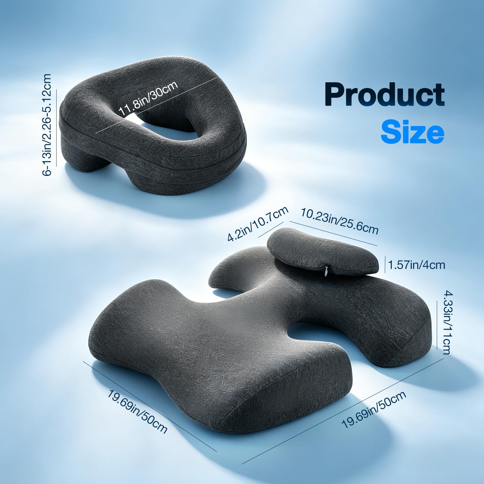 Juego de reposacabezas de masaje para cama, reposacabezas de masaje con cojín cervical, cojín de masaje para el pecho y cojín de cuna facial, ofrece apoyo para la posición prona para salón