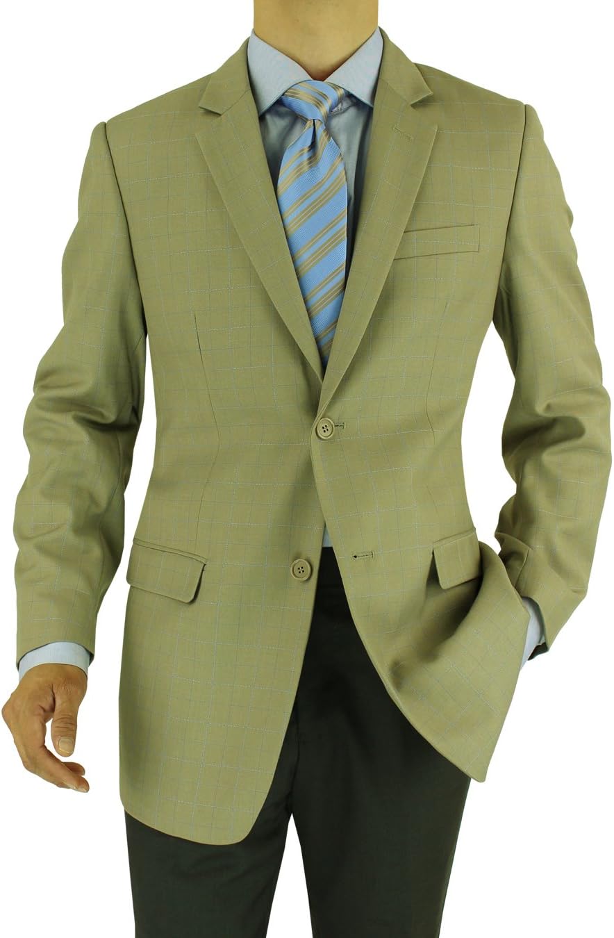 Marzzotti Rossi Modern Fit Men's Suit Jacket Side Vents Two Button Blazer