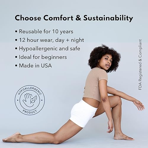 Miniatura 6 de Lena Copa menstrualFDA RegisteredPequeñasNormal FlujoRosaUn Mejor período, LENACUP02, L, Rosado, 1