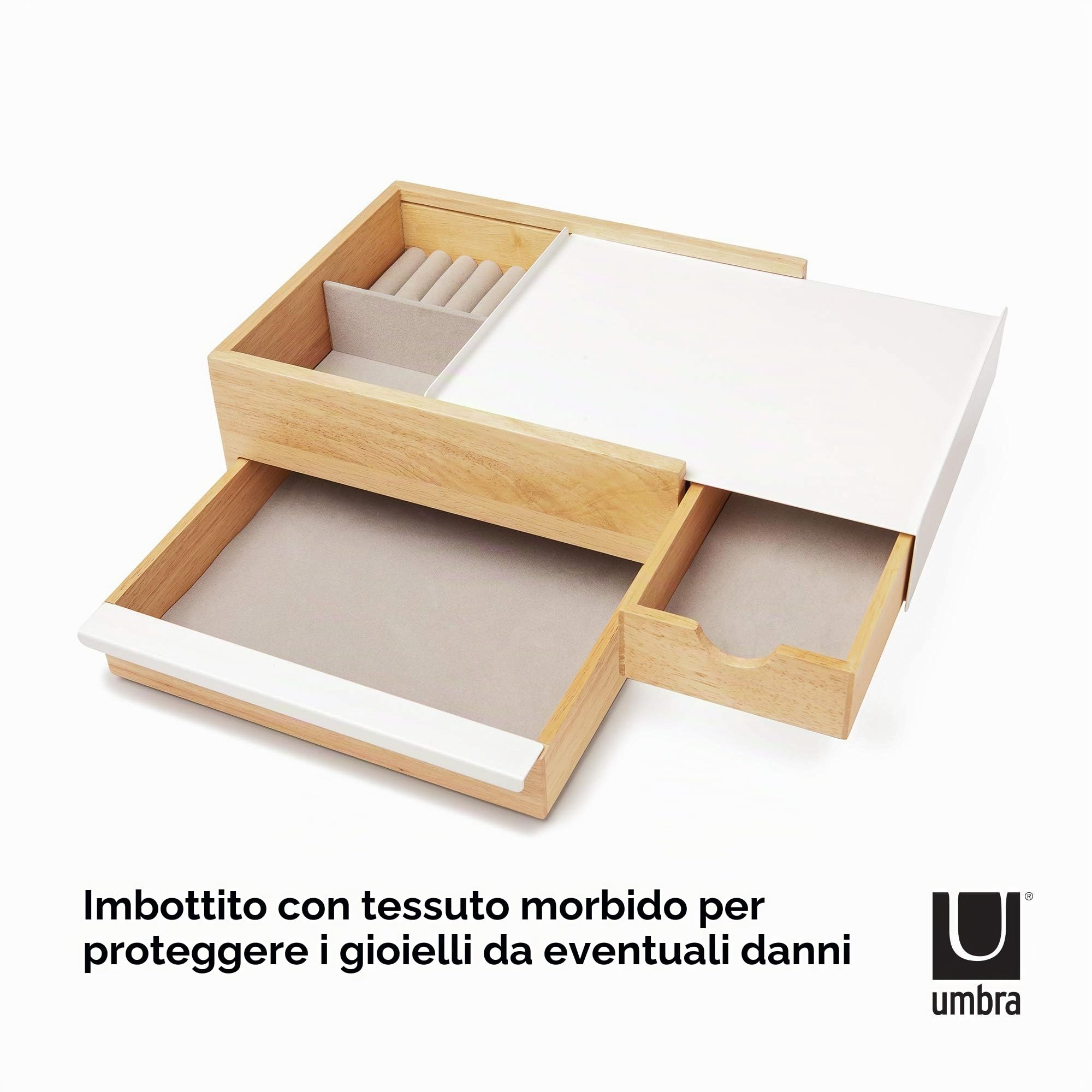 Umbra Stowit Portagioie, Faggio, Bianco/naturale