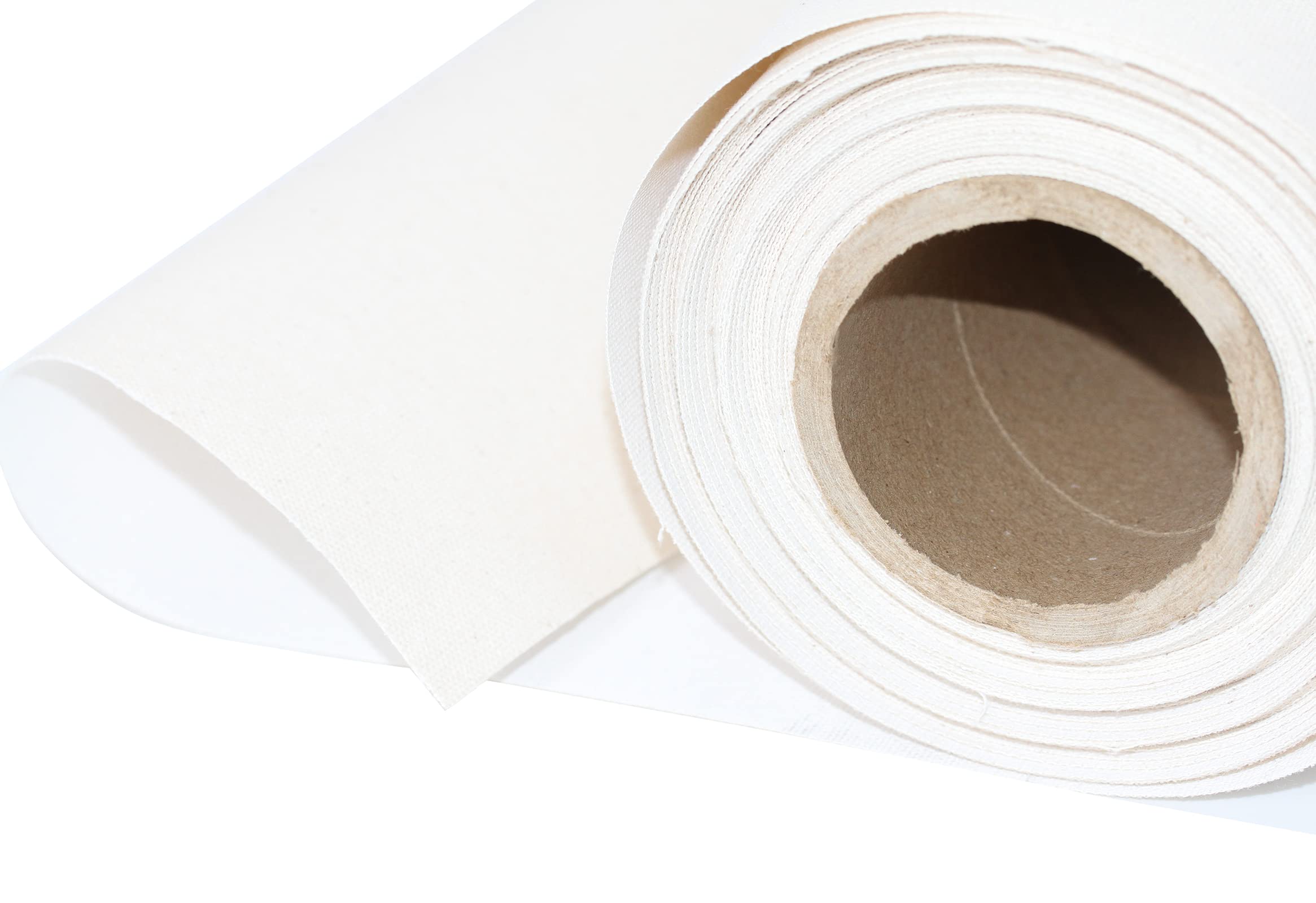Paintersisters Leinwand auf Rolle - 90cm x 15m, 325gr/m², mehrfach grundiert zum Malen, Drucken, festes Gewebe Baumwolle - Polyester-Mix, Leinwandrolle Polycotton