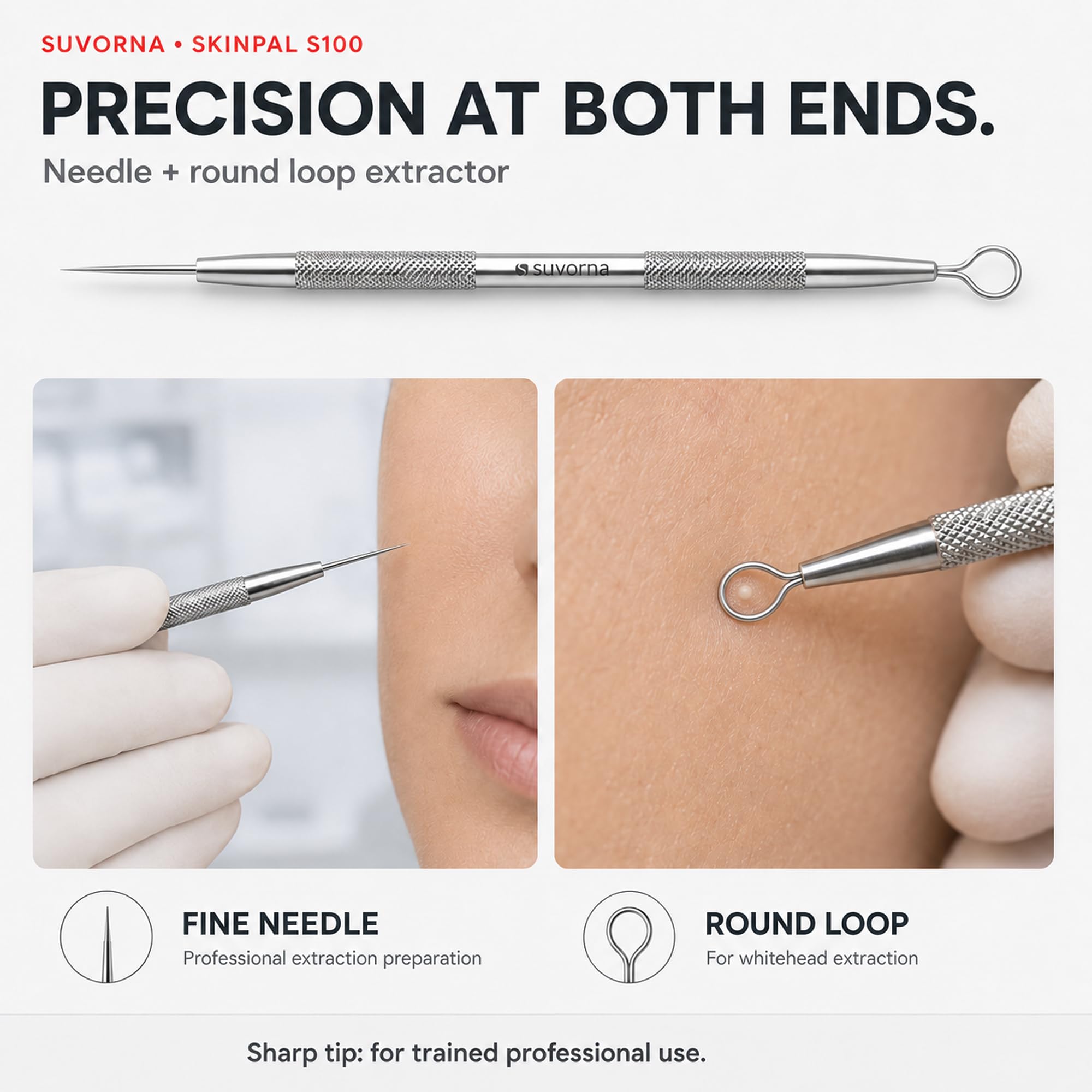 Suvorna Pimple Popper Kit - Acne Extraction Tools -5 Suvorna Pimple Popper Kit - Acne Extraction Tools -5