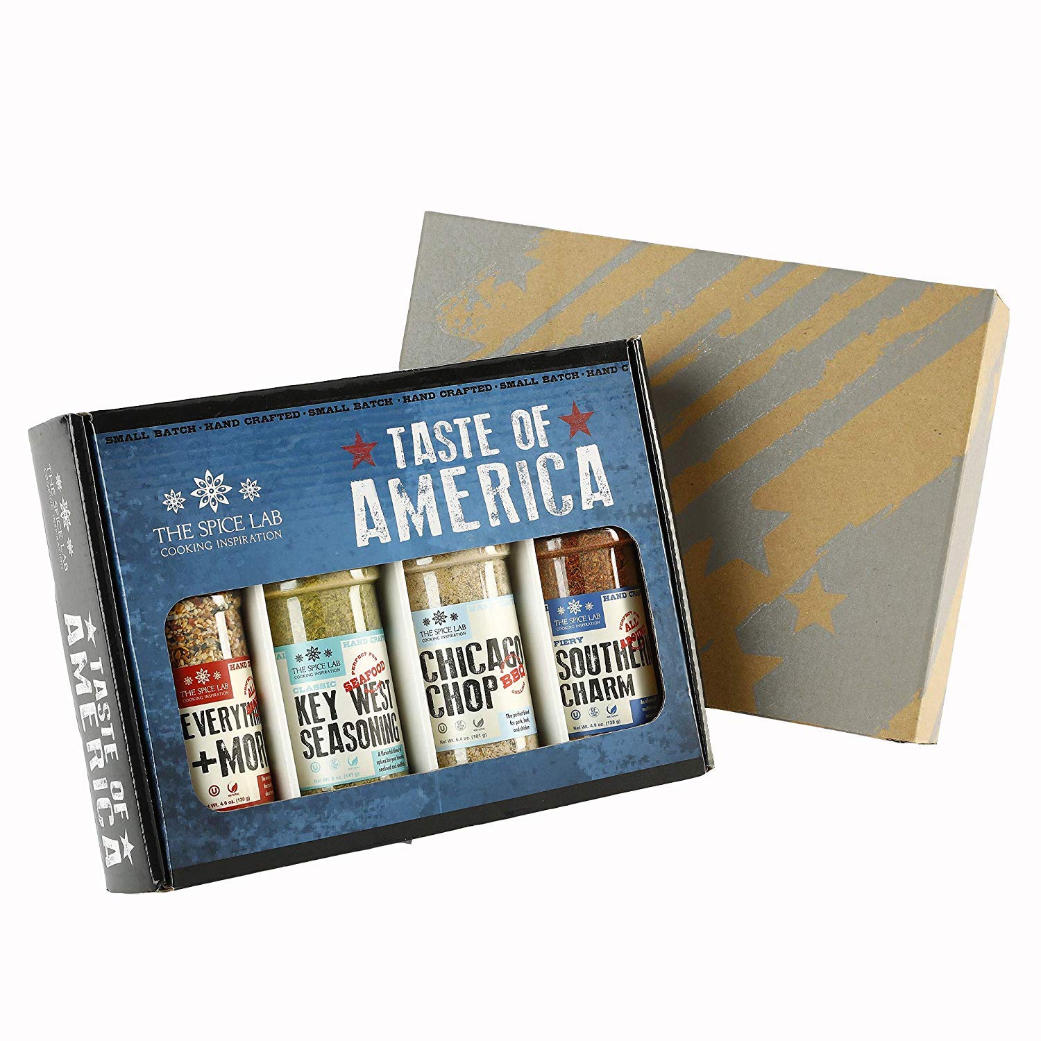 The Spice Lab Taste of America Spices and Seasonings Set - Ultimate Grilling Accessories Set - Gift Kit - All Around Cooking & Air Fryers - Gift for Men or Gift for Dad – Made in the USA : Grocery & Gourmet Food