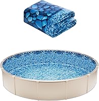 VEVOR 18ft Round Above Ground Pool Liner - Overlap Vinyl for 48-54in Walls, Durable, Cushioned & Easy Install