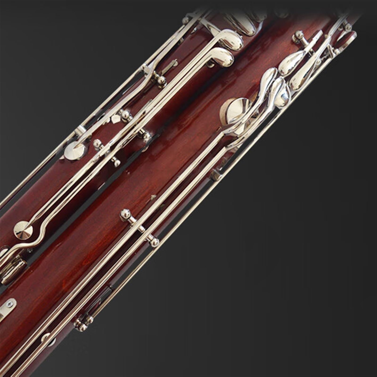 Clarinet Dla Początkujących Obój Basowy Fagot C Klucz Klonowy Z Litego Drewna Profesjonalny Instrument Dęty Drewniany(A)