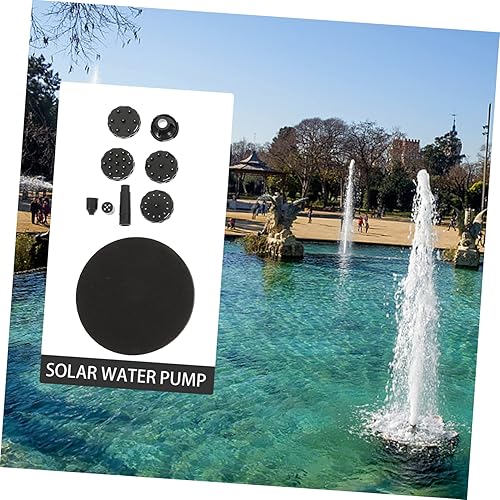 Vista 2 de Happyyami 1 Set Outdoor Fountain Solar Powered Fountain Pond Fountain Solar Fountain Pump Solar Bird Bath Fountains Solar Powered Water Fountain