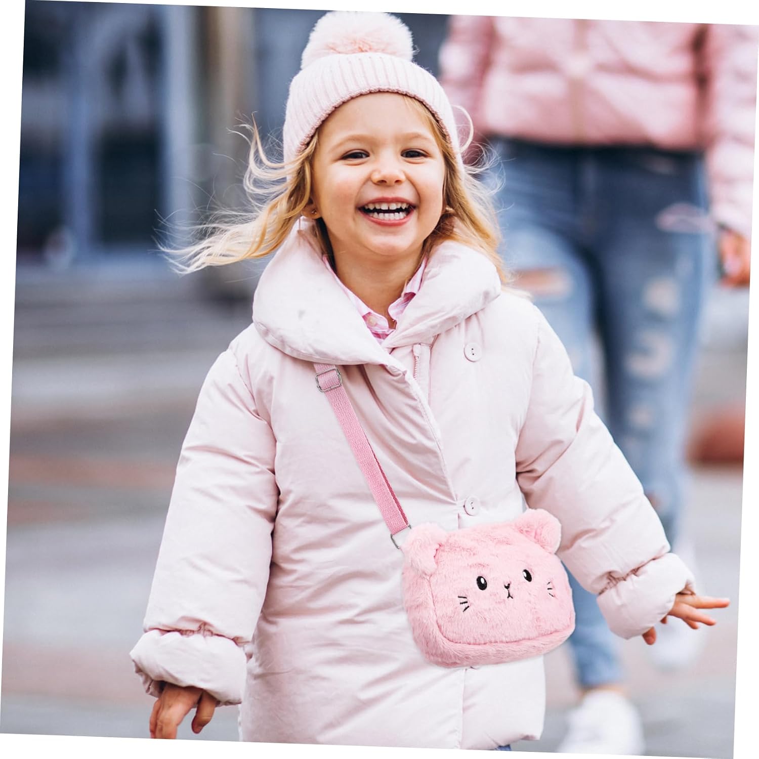 Cute Shoulder Bag for Girls Women's Crossbody Pouch Plush Phone Bag Comfortable Feel