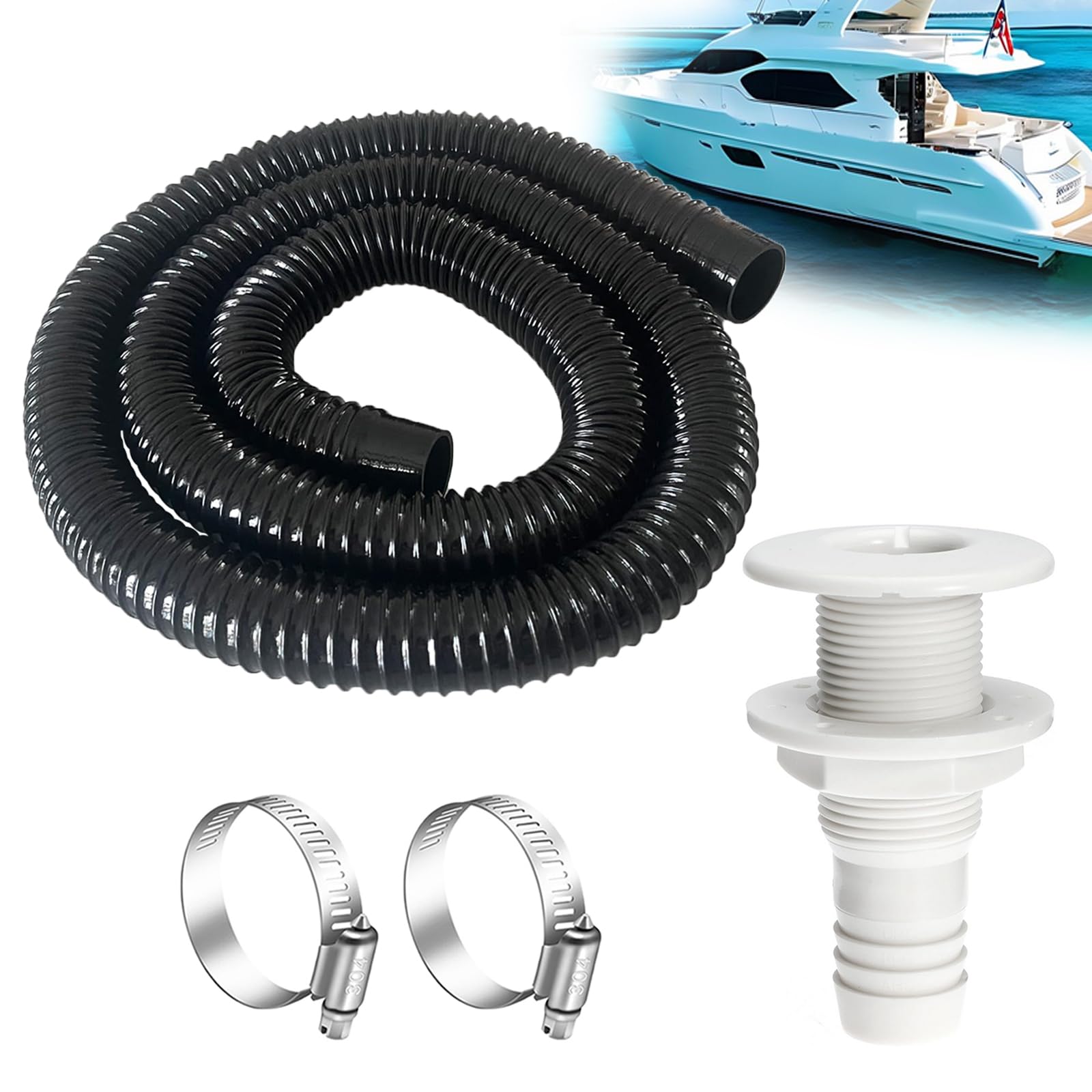 Accessoire Nautique étanchéité Durable Raccord Marin Traversant Étanche BELLIFFY - Pour Drainage Bateau, Yacht & Camping-car Raccord Pouce Blanc Accessoire Nautique étanchéité Durable Raccord Marin Traversant Étanche BELLIFFY - Pour Drainage Bateau, Yacht & Camping-car Raccord Pouce Blanc