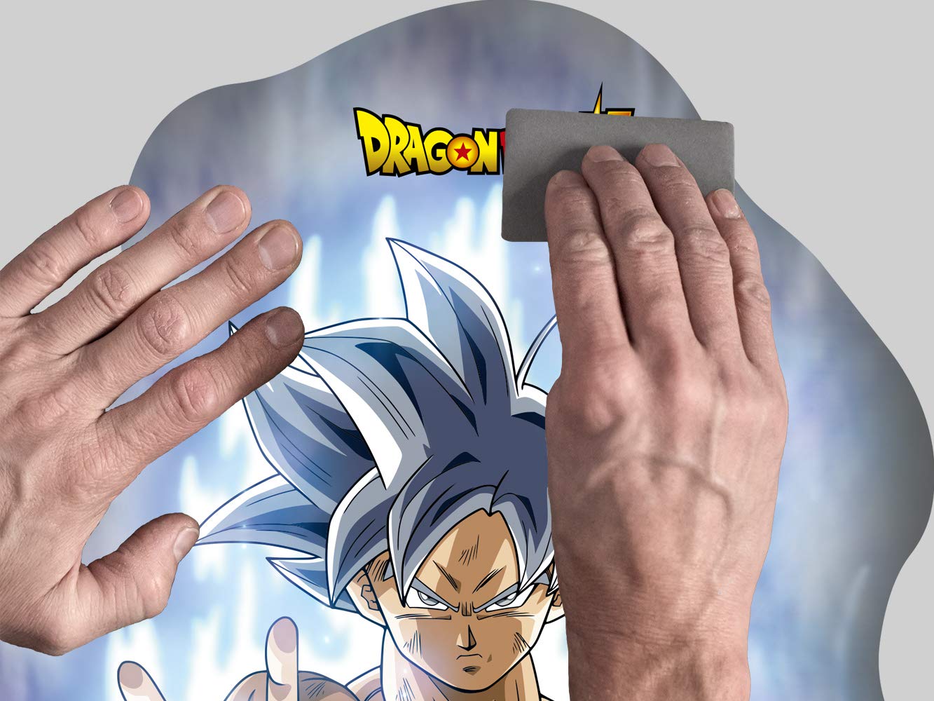 Dragon Ball Z Stickers Mural Vinyle Mural Taille Réelle Dragon Ball Super Goku Noir Et Blanc Produit Stickers Dragon Ball Z