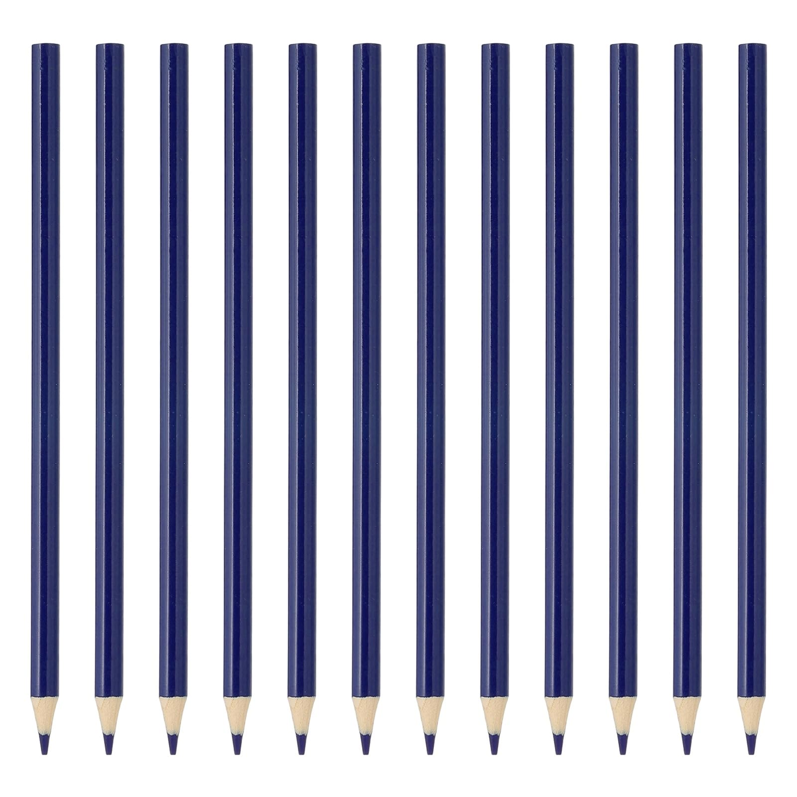 PATIKIL Blue Colored Pencils Set, 12Pcs Oil Color Pencils Wooden Coloring Drawing Pencil for Artists Art Painting