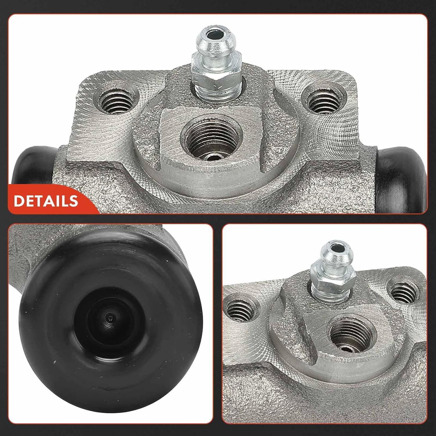 A-Premium Rear Driver and Passenger Drum Brake Wheel Cylinder Compatible with Select Ford, Mazda Models - Ranger 1987-1994, Aerostar 1986-1989, B2300 B3000 B4000 1994, 2-PC Set - Replace# E69Z2261A