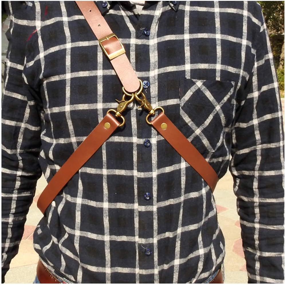 Genuine Leather Arrow Holder - Back Arrow Quiver - Traditional High-Grade Handmade Quiver - for Hunting & Archery Sports Shooting Target Practice