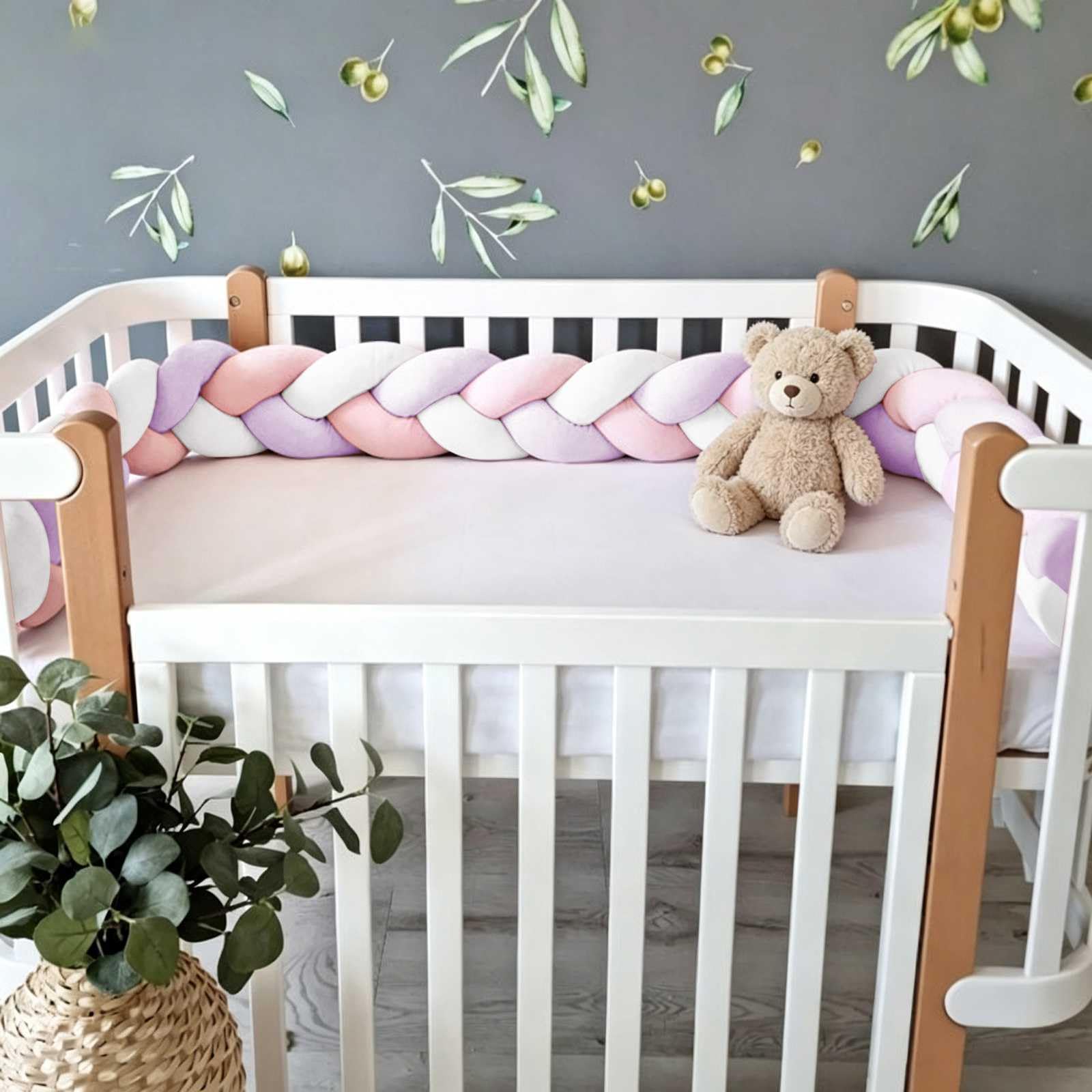 Bed Skirts, Breathable Cot Mattress protection (Q07,150CM) โ image 1