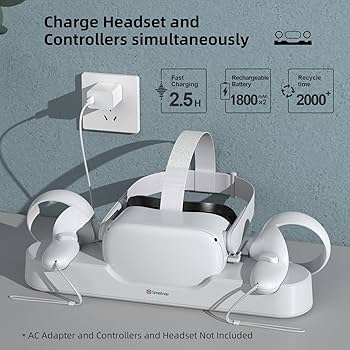 Amazon.com: Smatree Quest 2 Charging Dock for Quest 2 VR
