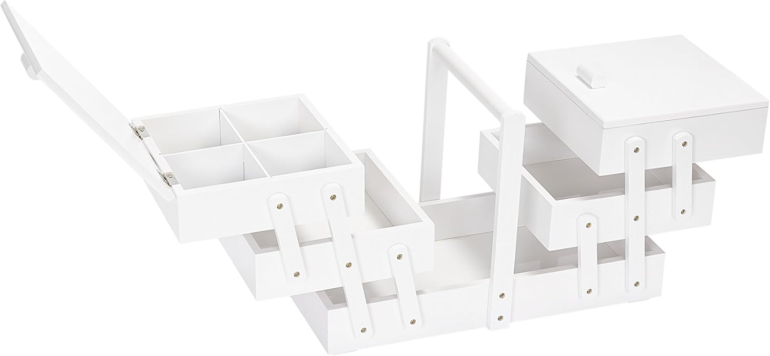 Prym Sewing Box Wood Large White