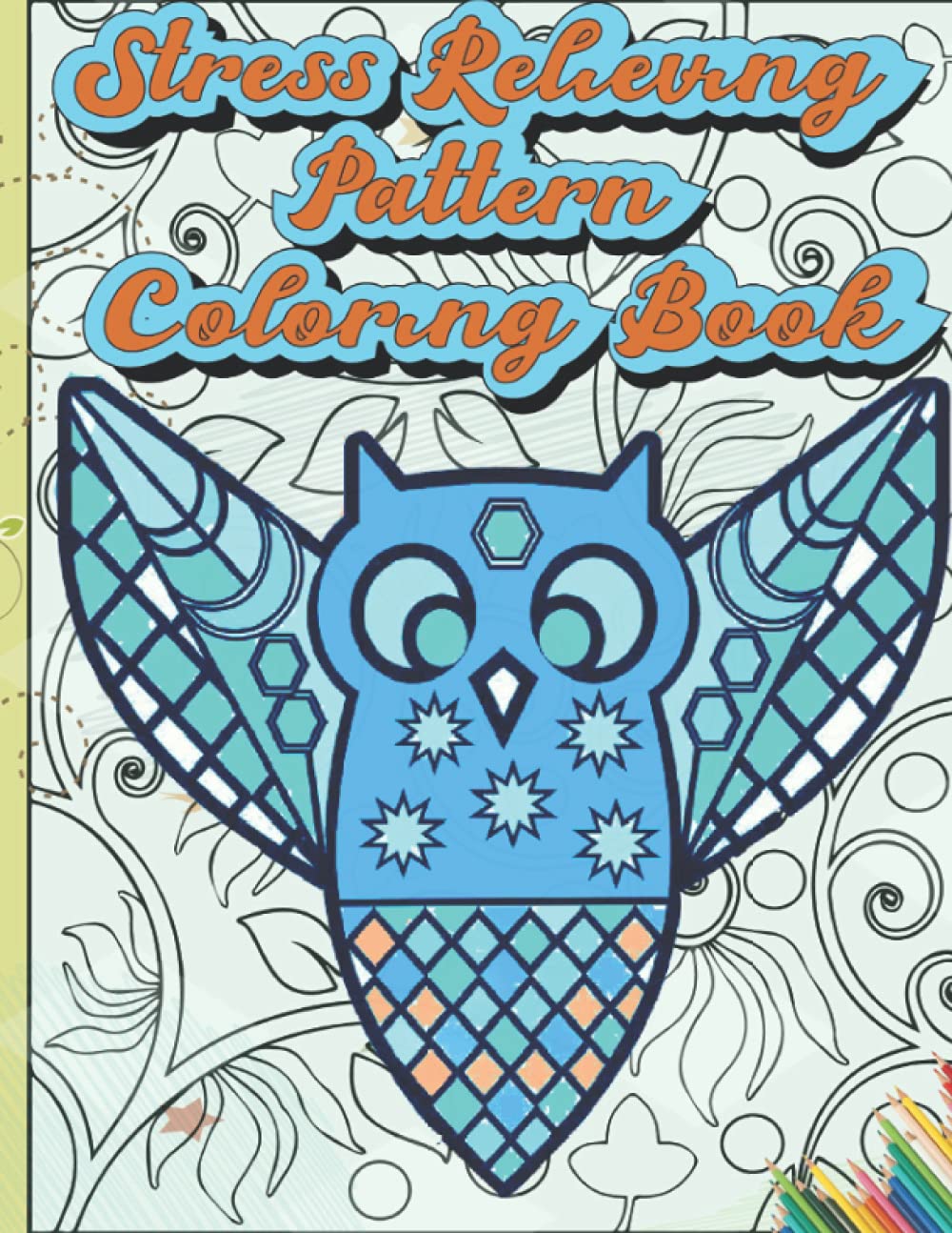 Stress Relieving Pattern Coloring book for Adult With different designs: this Stress coloring book for adult is 8.5x11 inch 21.59x27.94 cm with 41 Pages