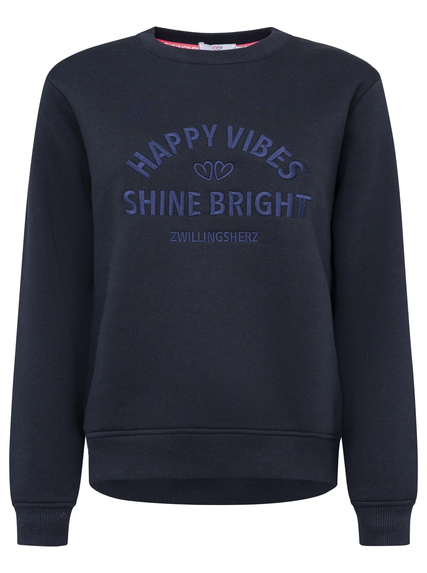 Zwillingsherz Damen Sweater – Kuscheliger Oversize Frauen Sweater – Weicher Sweatshirt Pullover für Frauen Aufdruck – Stylisch für Frühling, Herbst & Winter – Loungewear Mode Zwei Herzen