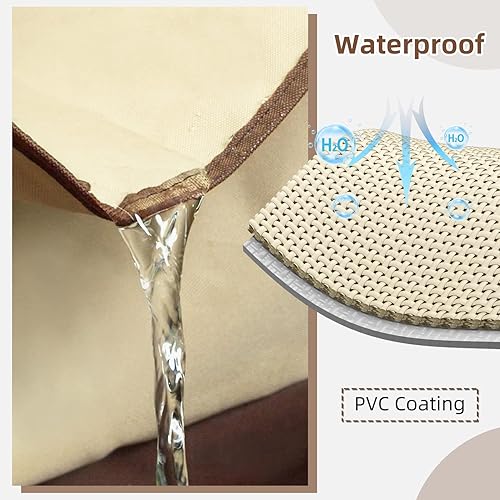 Miniatura 3 de MR. COVER Fundas impermeables para tumbonas de exterior para sillas de patio de 74 a 76 pulgadas, poliéster 600D resistente y costuras dobles,