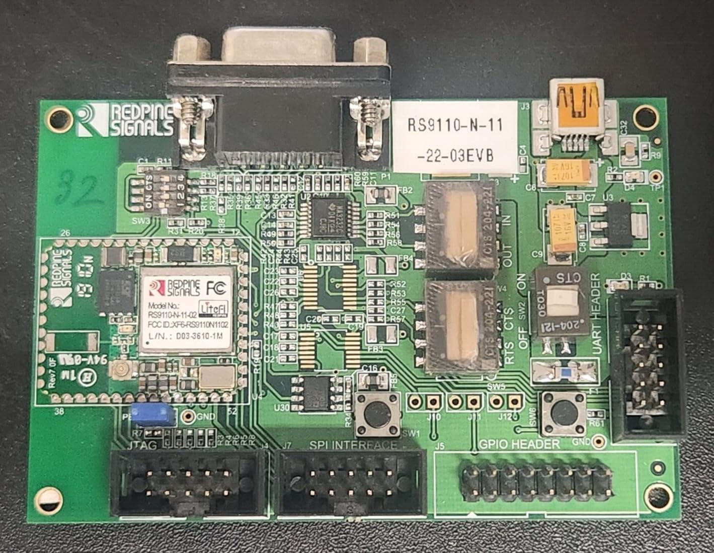 (1 PC) RS9110-N-11-22-05-EVB Redpine Signals WiFi Development