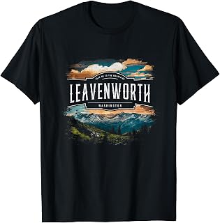 Leavenworth Mountains Washington Hiking Outdoors Vintage T-Shirt