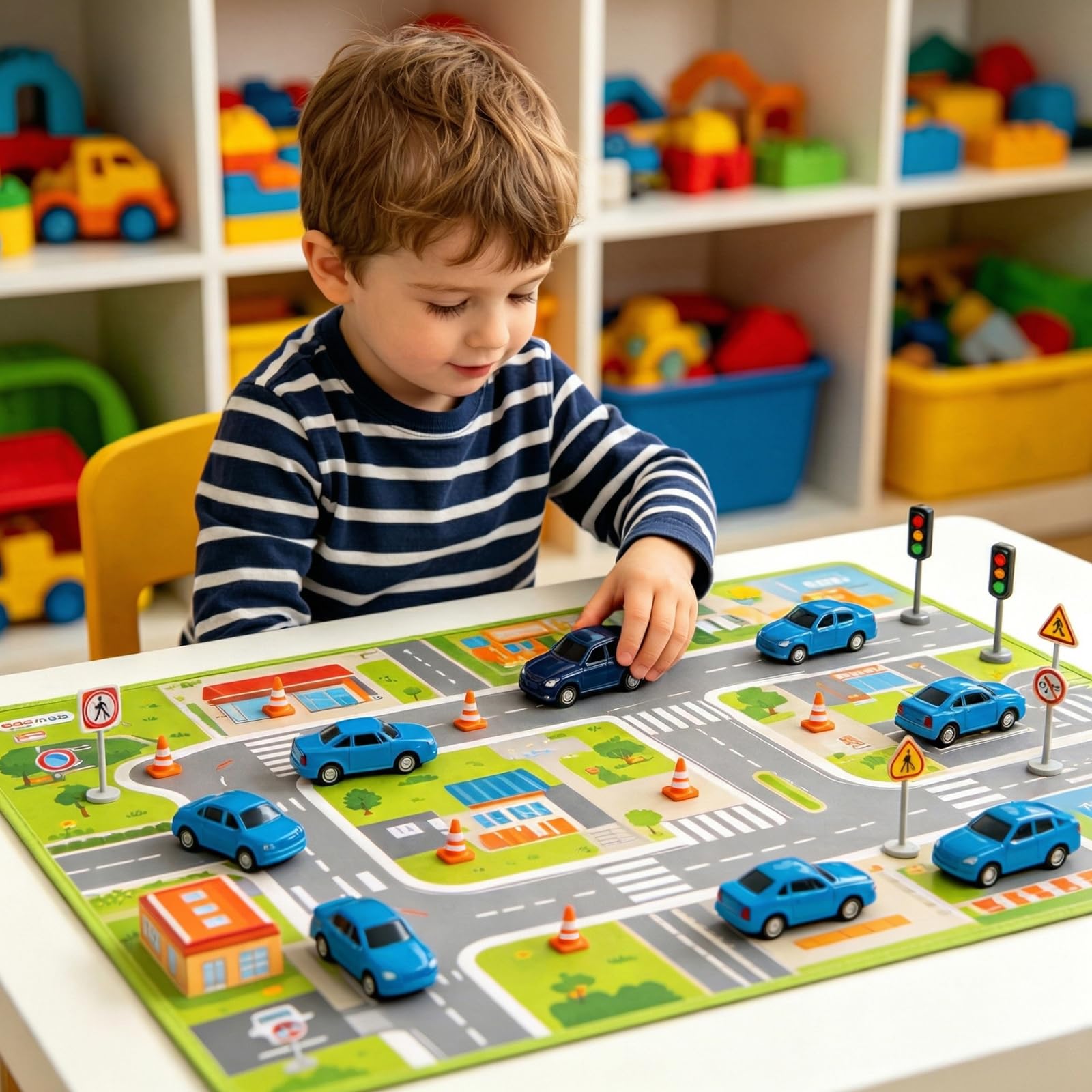 32 Stück Verkehrshütchen Kinder Realistische Detaildarstellung Pylonen Kinder Nachbildung Authentischer Verkehrsszenen Mini Pylonen Geeignet für Miniaturlandschaften Sandkastenmodelle(Kegel)