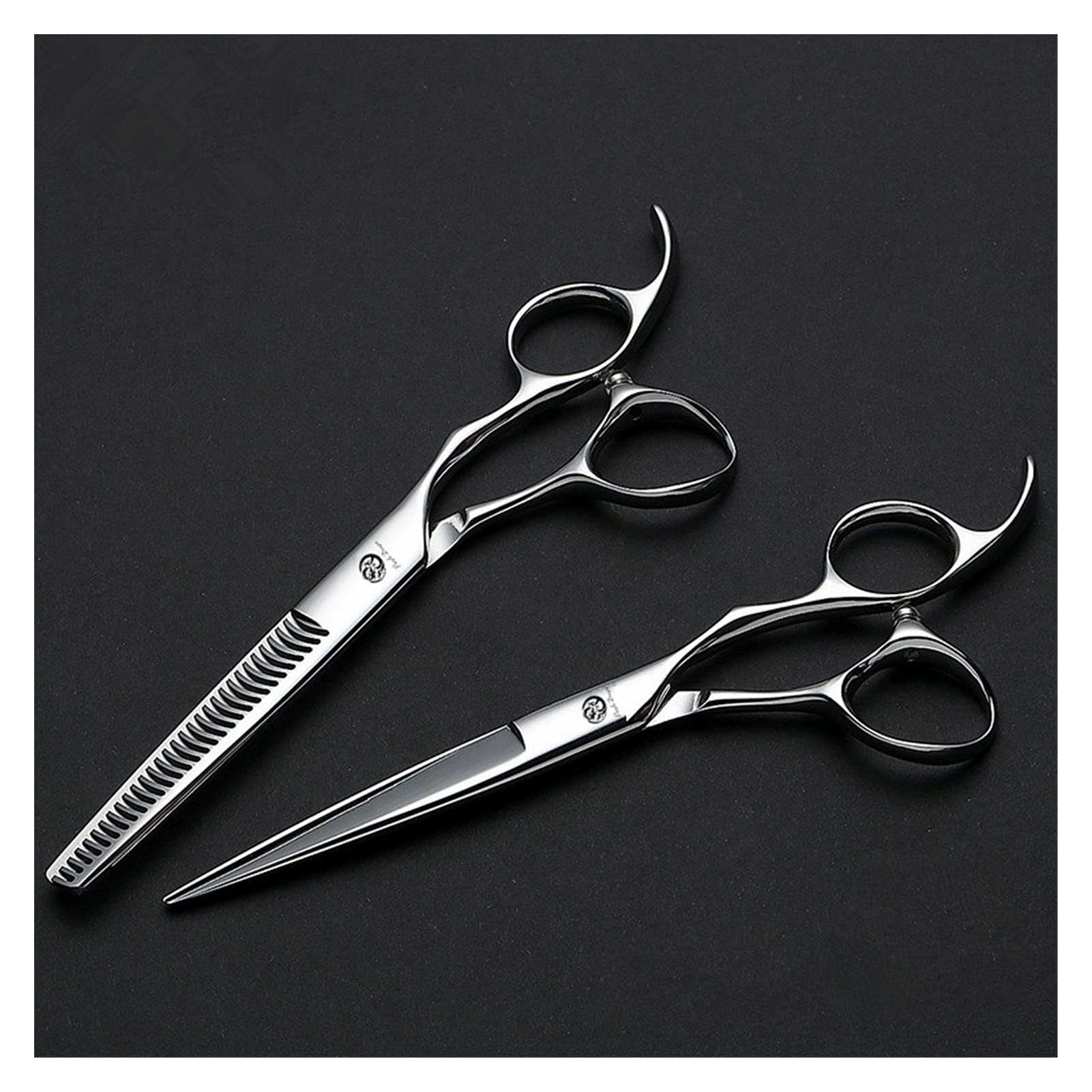 Schere Zum Haareschneiden, 6-Zoll-Friseurscheren-Set, Haarschnitt, Dünne Friseurschere, Haushalts-Haarschere, Haarschneideset, Set Ohne Tasche-Q,Schneiden ohne Tasche-Q