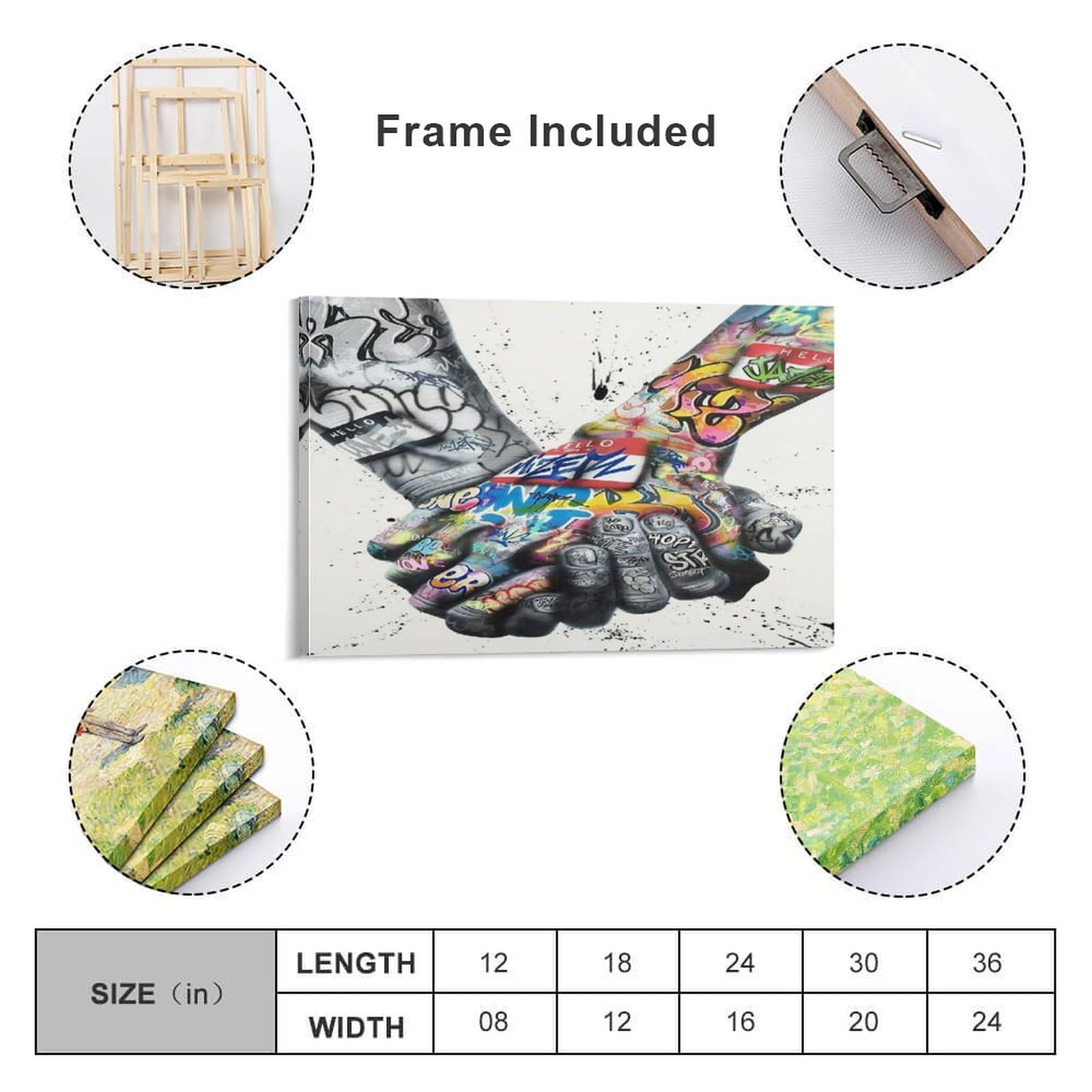 Amazon.co.jp: バンクシー 手をつなぐカップル ストリート