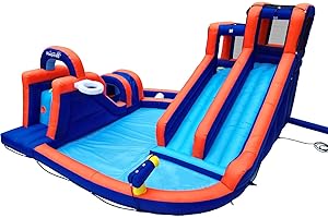 13.8 Ft X 13.5 Ft Inflatable Obstacle Course For Adults