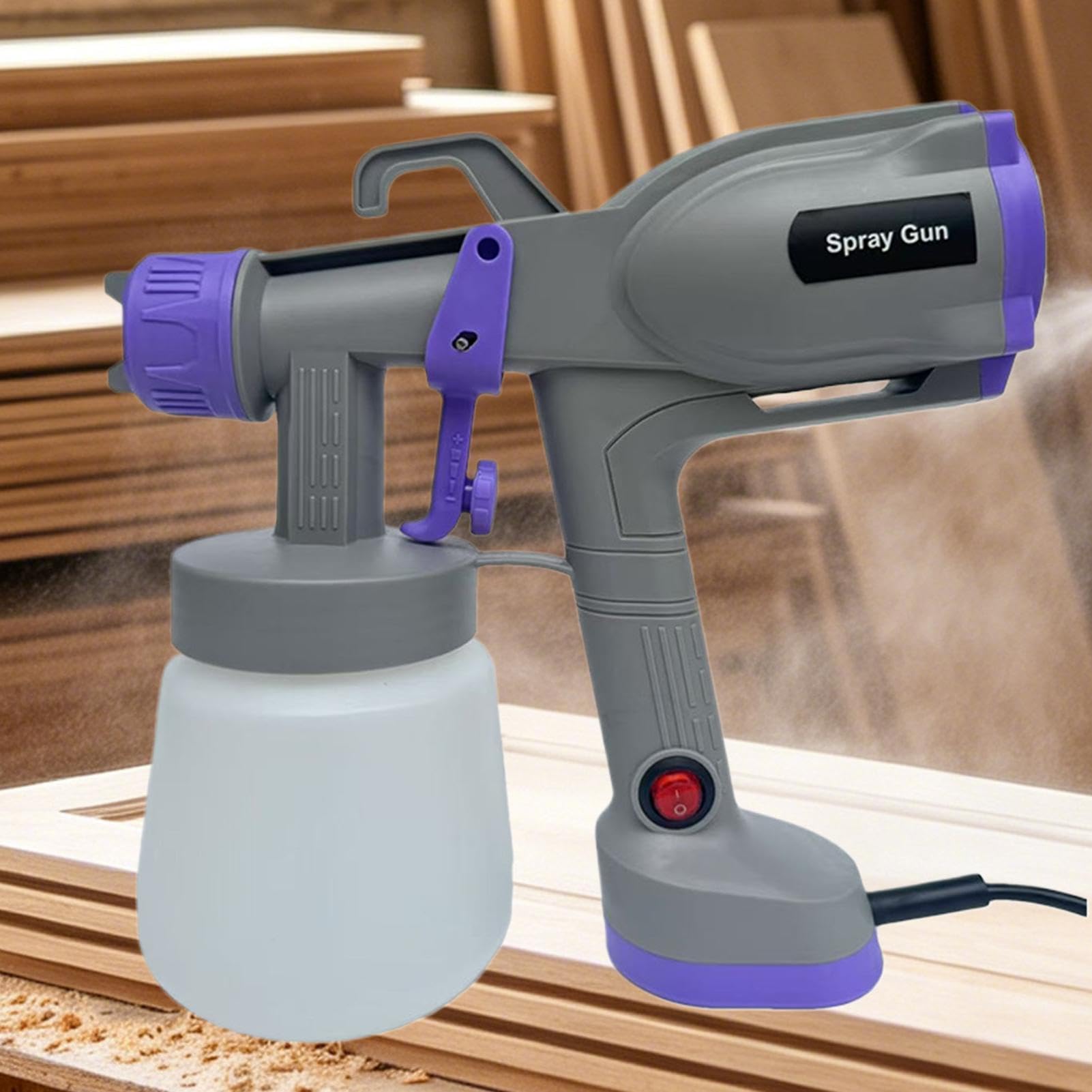 Spruzzatore di Vernice per Mobili con 5 Ugelli Elettrico per Verniciatura | Spruzzatore Elettrico Per Armadi, Giardino, Fai Da Te, Mobili, Soffitti, Pareti, Capanni E