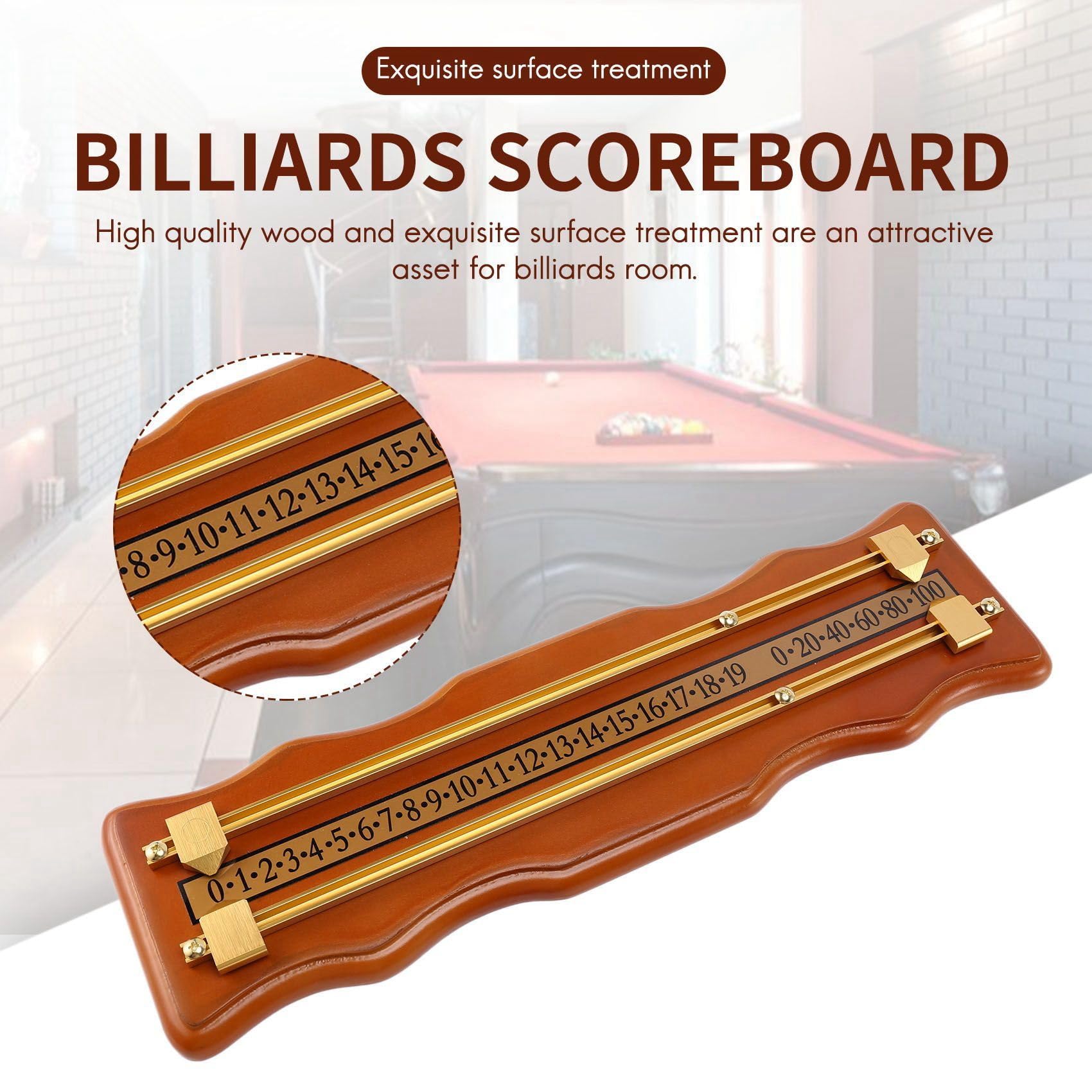 Billard de Bord Snooker Marqueur Joueur Calcul Nombre Outils Billard Densité Board IntéGrateur