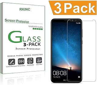 RKINC Protector de Pantalla Huawei Mate 10 Lite, [Pack de 3] Protector de Pantalla de Vidrio Templado Huawei Mate 10 Lite [Dureza 9H] [Crystal Clear] [Resistencia a los ara?azos]