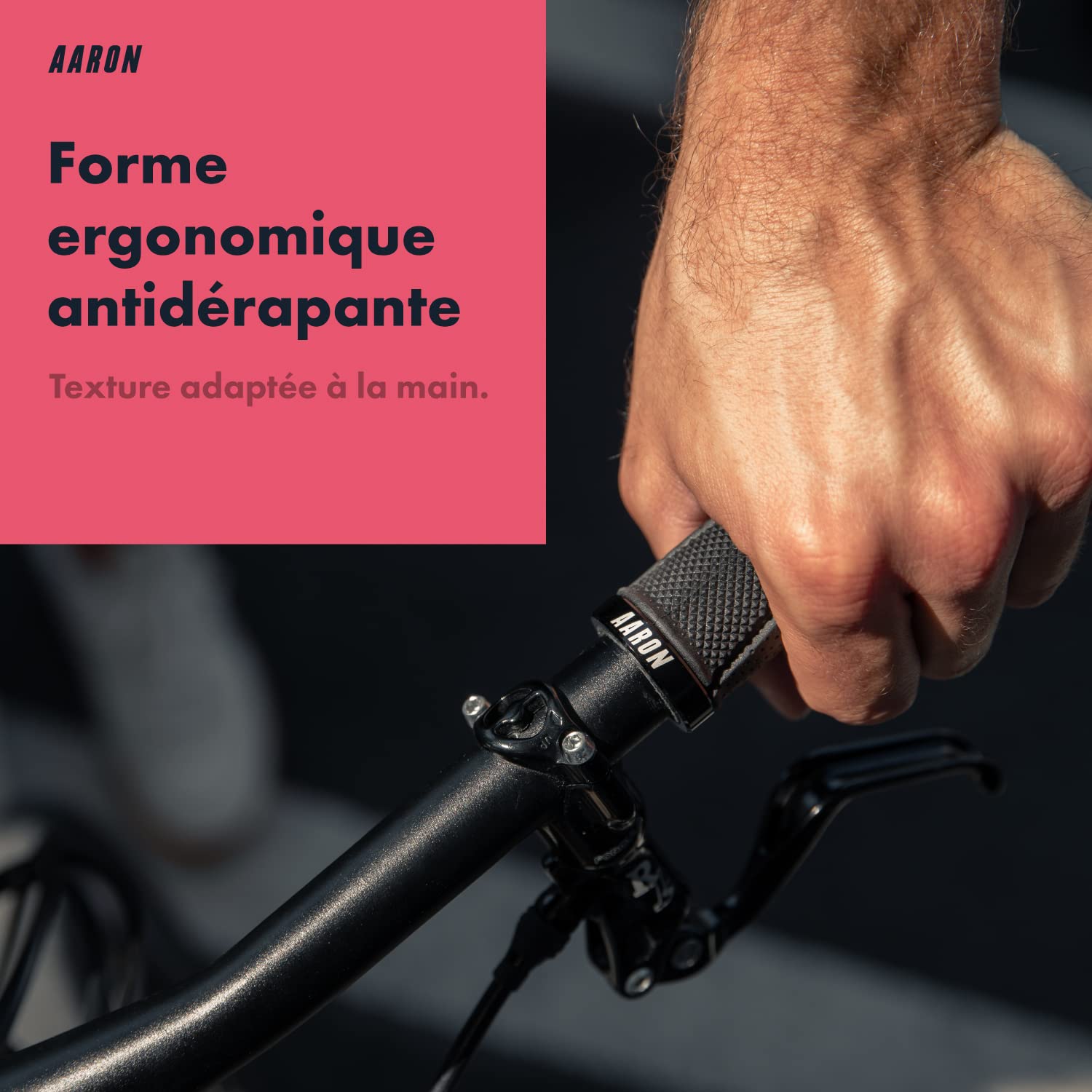 Poignées MTB Antidérapantes Poignées Vélo MTB Aaron Lock-On - Caoutchouc Antidérapant, Design Sportif Pour VTT/Vélo Electrique Guidon Vtt Poignées MTB Antidérapantes Poignées Vélo MTB Aaron Lock-On - Caoutchouc Antidérapant, Design Sportif Pour VTT/Vélo Electrique Guidon Vtt