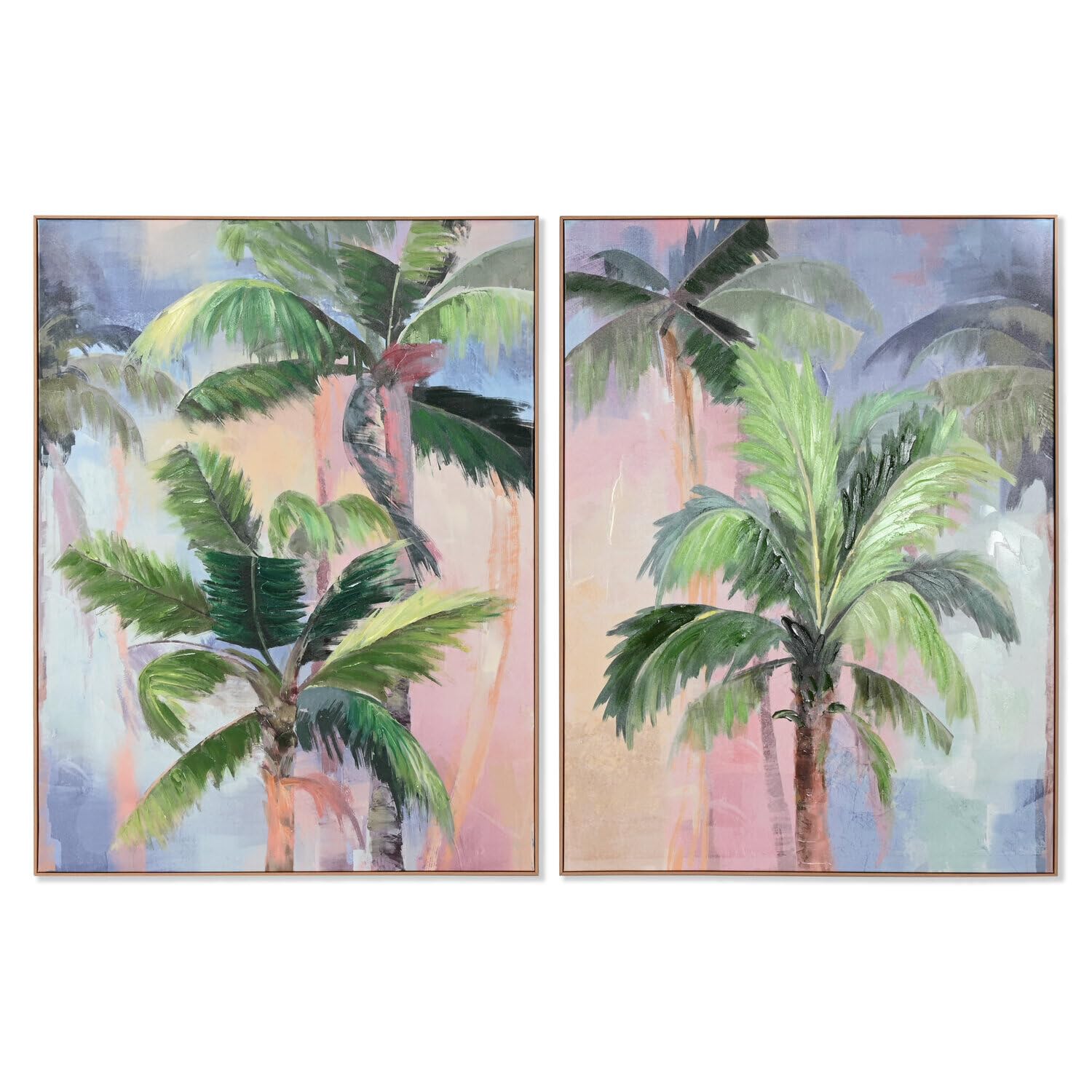 Tableau toile palmeras 90x120 cm décoration exotique chic
