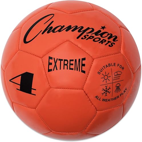 Vista 4 de Champion Sports Extreme Series - Balón de fútbol – Tamaños 3, 4, 5, tacto suave, para todo clima, alta retención de aire, pelotas de liga