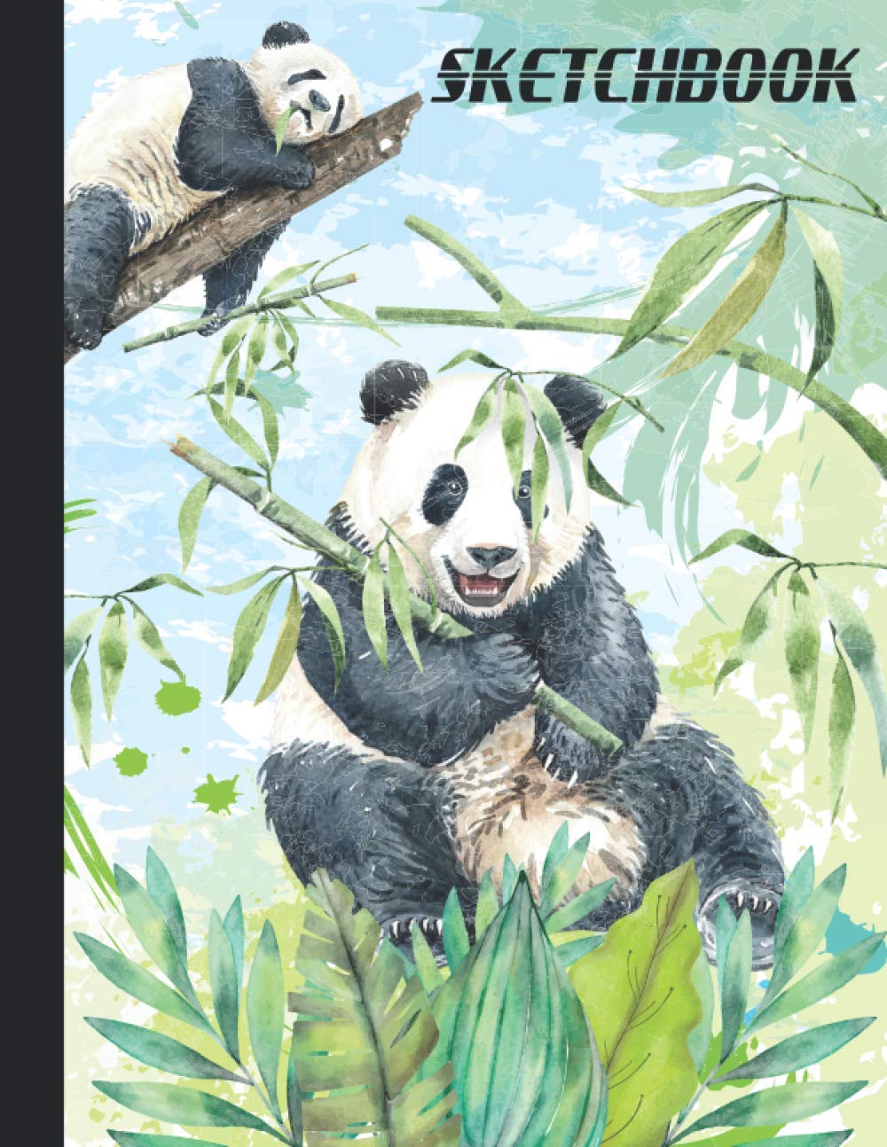 Sketchbook: Panda Sketch Book with Blank Pages for Drawing, Sketching, Writing, and Doodling - Large 8.5 x 11 Drawing Pad
