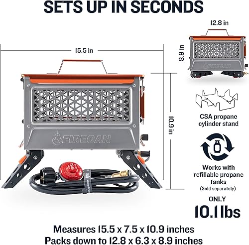 Miniatura 6 de Ignik FireCan Elite, Hoguera portátil de propano de alta potencia
