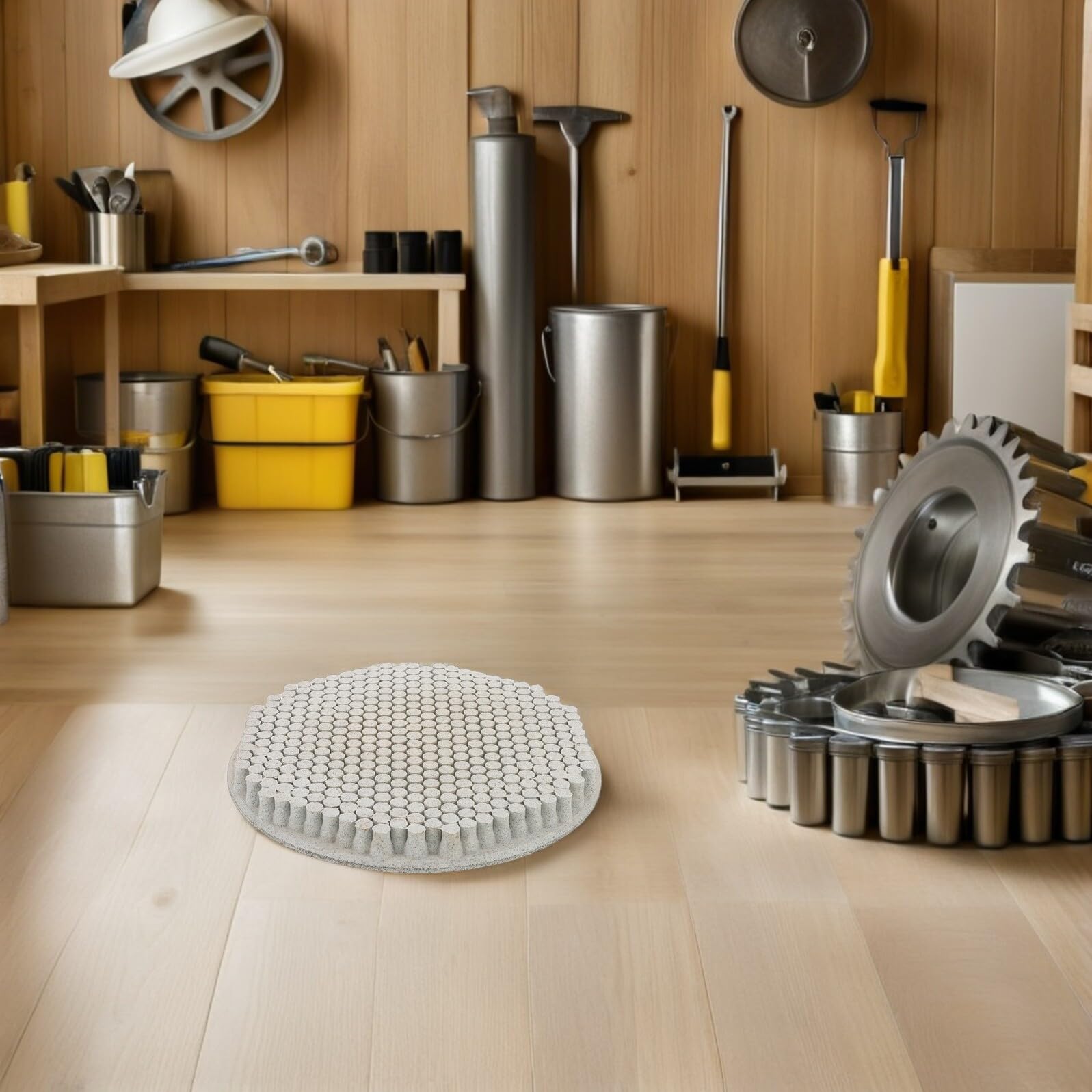 Baluue Disco de Amolar para Base Cerámica Accesorio Abrasivo para Máquina de Cerámica Disco de Lijado de Alta Velocidad para Pulido Profesional Compatible Diferentes Espesores