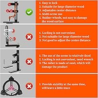 Vista 5 de Soporte constante para torno de madera, soporte constante para carpintería en forma de L, soporte de herramientas de torno, herramientas de torno