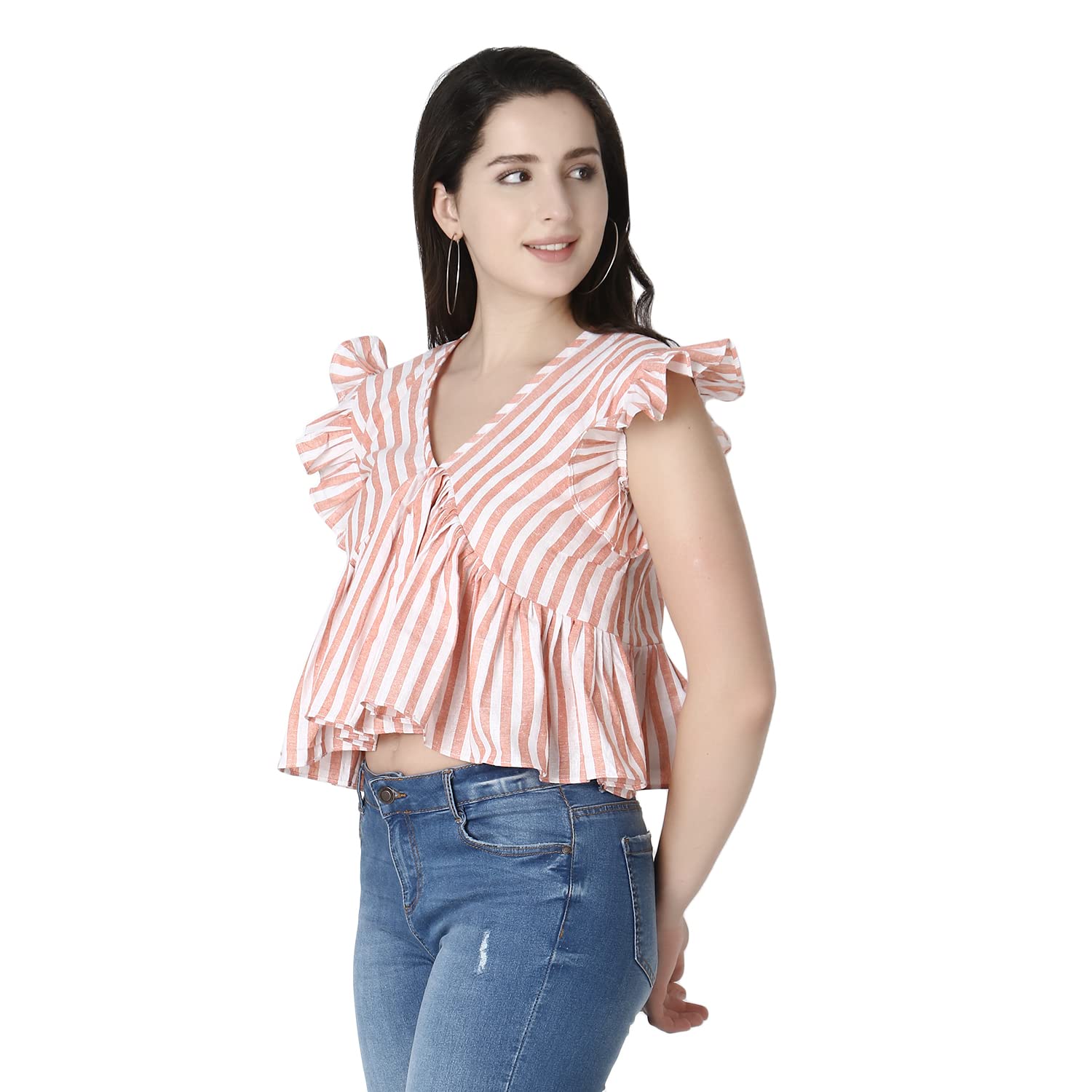 GRECIILOOKS Camisetas de algodón para mujer, informal, estampadas, básicas, de verano, corte regular