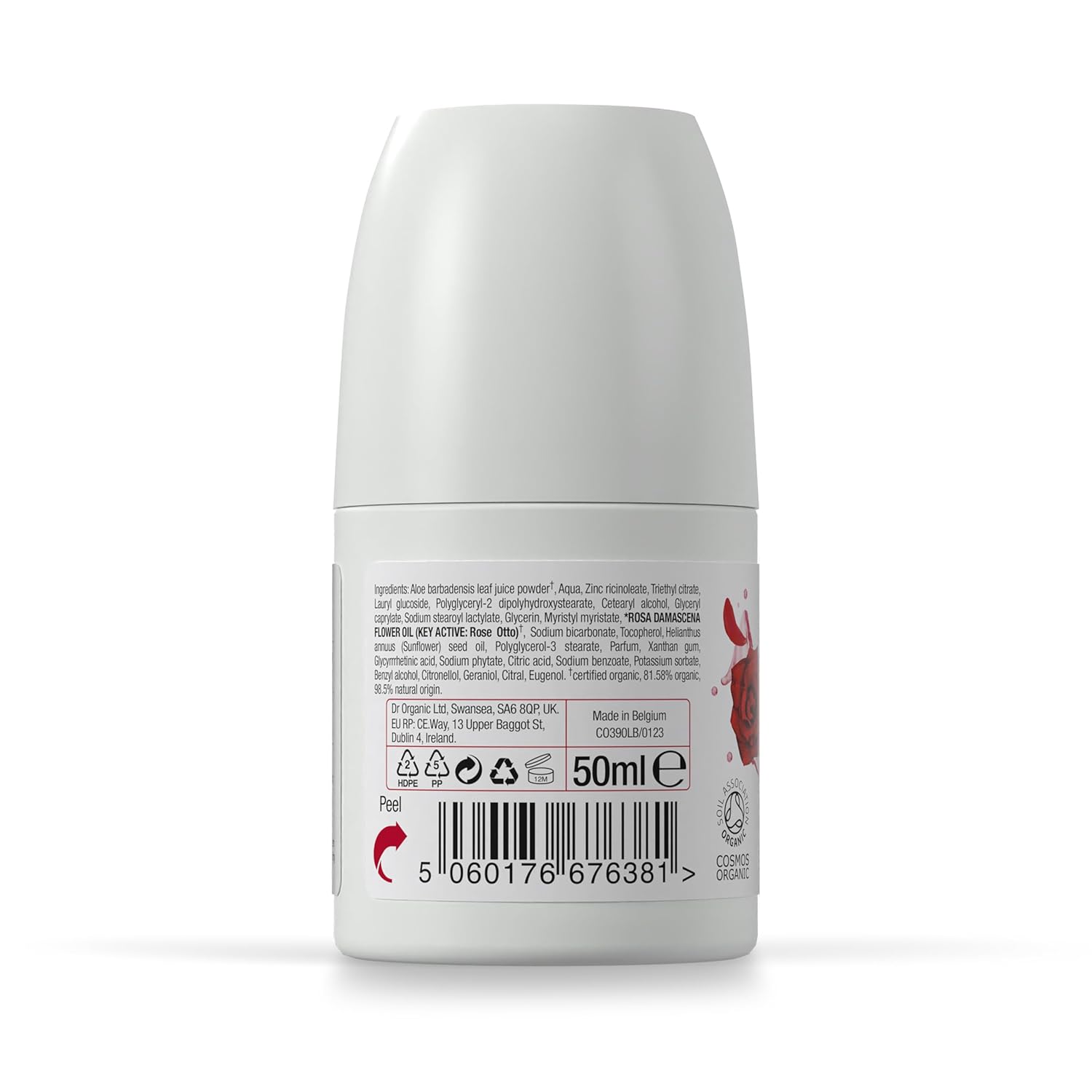 Dr Organic Rose Otto Deodorant Roll On 50ml