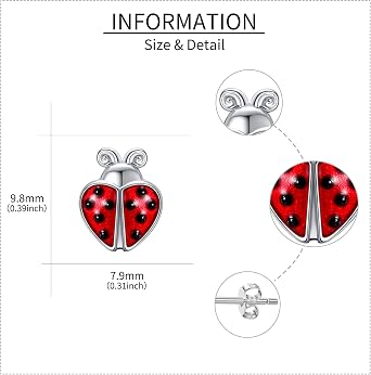 Bunny/Dinosaur/Penguin/Unicorn/Shark/Cow/Frog/Squirrel/Dog/Bee/Llama/Octopus/Duck/Ladybug Earrings S925 Sterling Silver Aniaml Stud Earrings Jewelry Gifts for Women